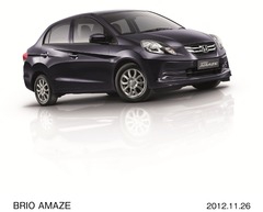 ホンダ、新型セダン「BRIO AMAZE」の販売開始